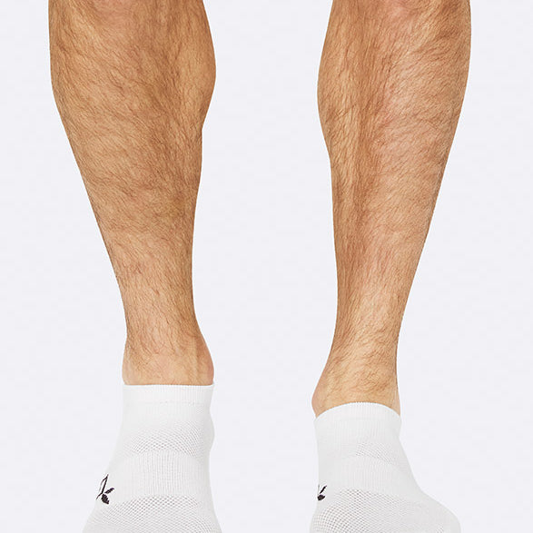 Boody Men's Active Bamboo Sports Sock in White, Size UK 6-11-bamboofeet