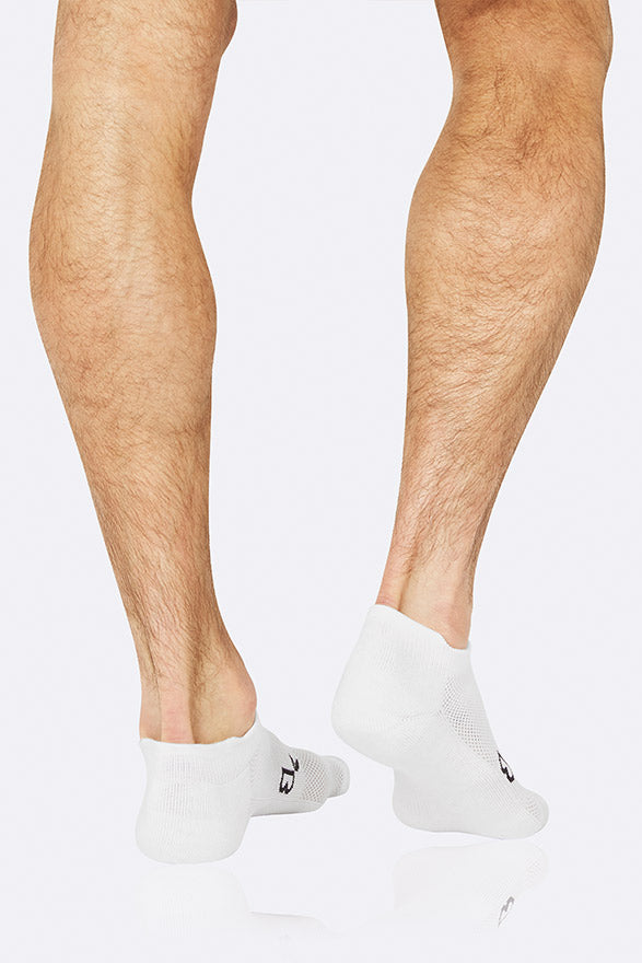 Boody Men's Active Bamboo Sports Sock in White, Size UK 6-11-bamboofeet