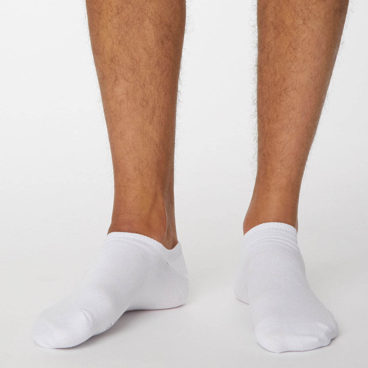 Ashley Bamboo Trainer Sock in White by Thought, Size 7-11-bamboofeet