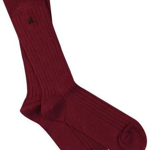 Deep Burgundy Bamboo Socks by Swole Panda