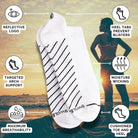 technical bamboo trainer socks by Swole Panda