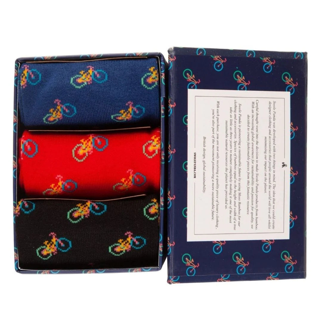 Bamboo Bicycle Sock Gift Box by Swole Panda