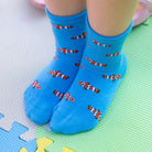 children's bamboo socks with clownfish print by Swole Panda