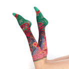 patterned bamboo knee high socks by Dub & Drino