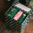 farm theme bamboo sock gift box