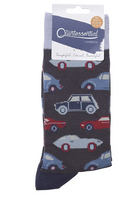 sock with car pattern