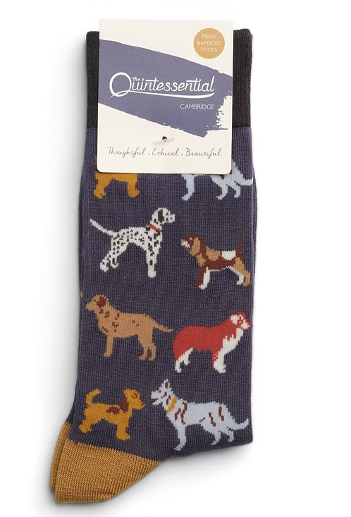 Sock with dog pattern by Quintessential 