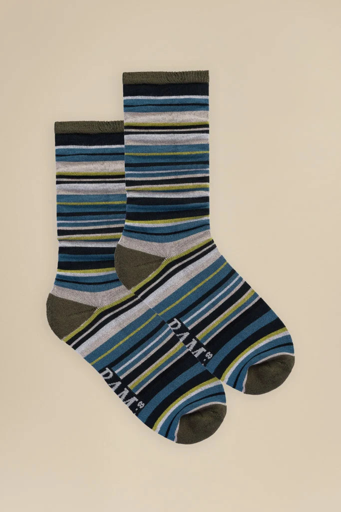 Set of striped bamboo socks by BAM