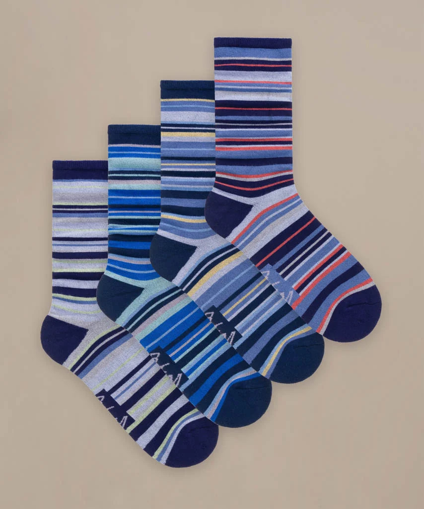 Set of striped bamboo socks by BAM