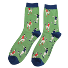 football theme bamboo socks in a matchbox style gift box