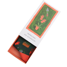 bamboo sock gift box with garden tools theme