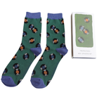 Vinyl record bamboo matchbox gift box socks