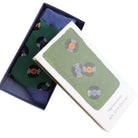Vinyl record bamboo matchbox gift box socks