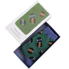 Vinyl record bamboo matchbox gift box socks