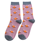 highland cow bamboo matchbox socks by Miss sparrow