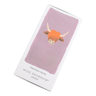 highland cow bamboo matchbox socks by Miss sparrow