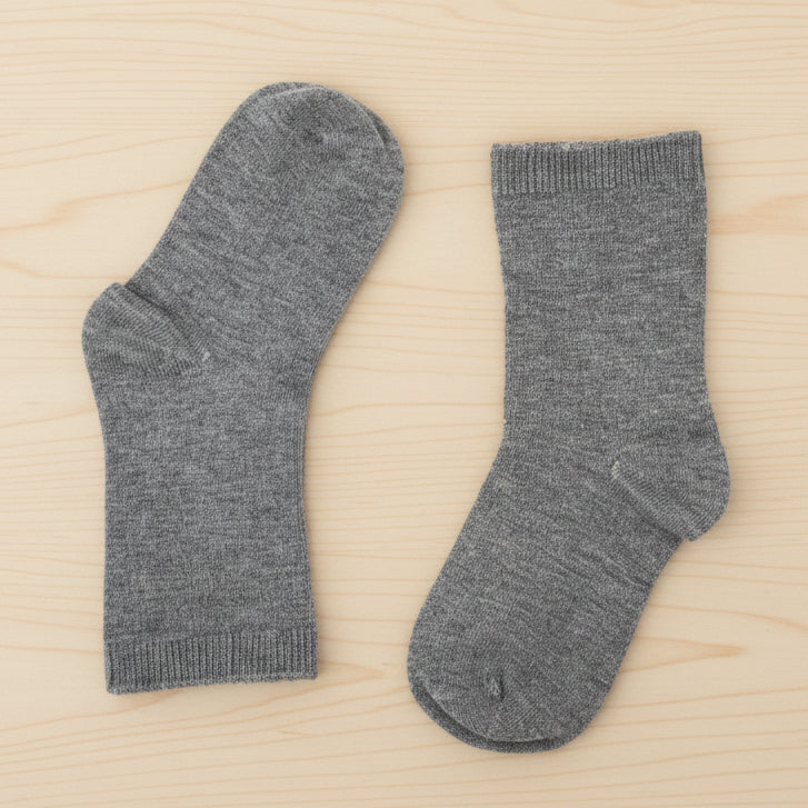 Grey Bamboo Sensory School Socks
