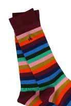 multi colour striped bamboo socks by Swole Panda