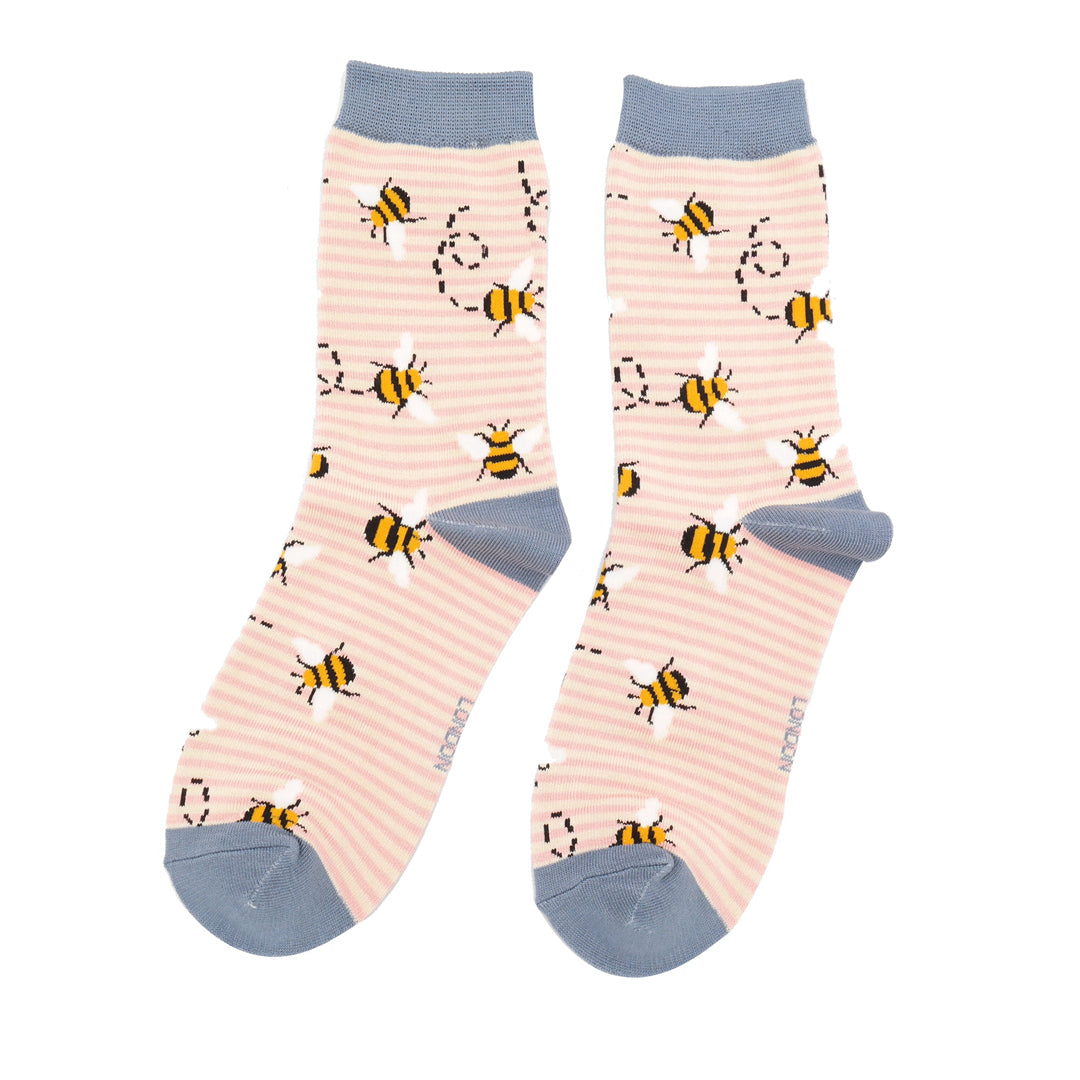 bee design bamboo socks by Miss Sparrow