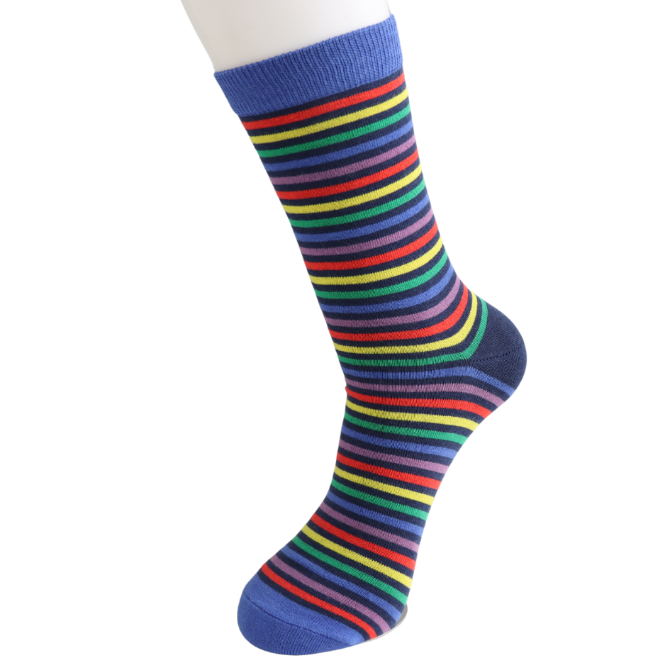 Colourful striped bamboo socks