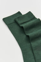 Glen green bamboo socks by Pairs Scotland