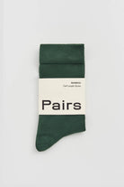 Glen green bamboo socks by Pairs Scotland