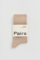 Milky Tea bamboo sock with Pairs packaging band