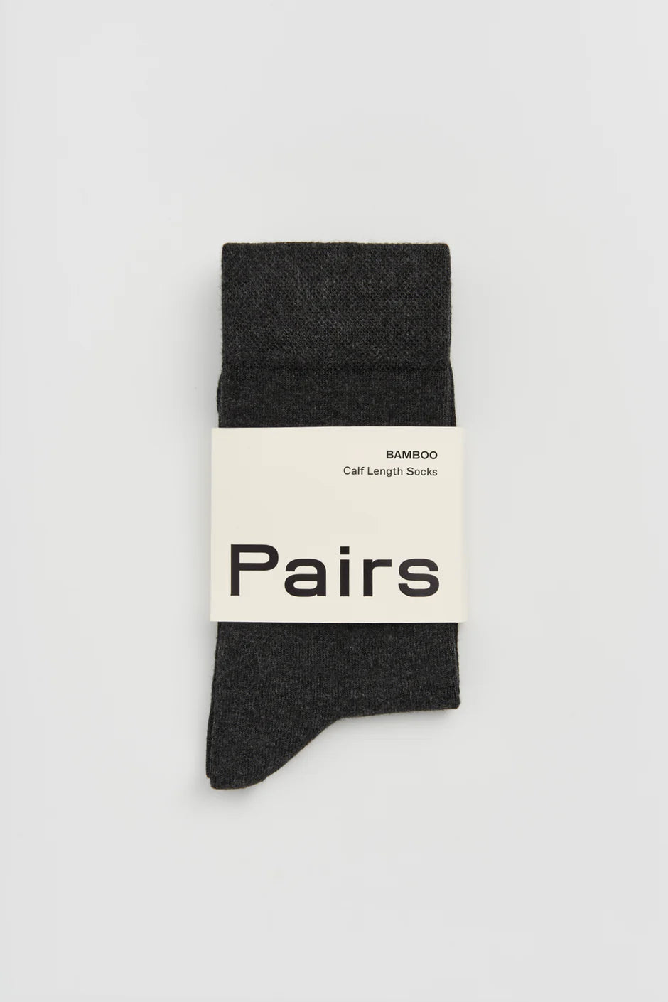 dark grey bamboo socks by Pairs Scotland