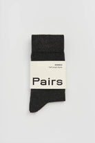 dark grey bamboo socks by Pairs Scotland