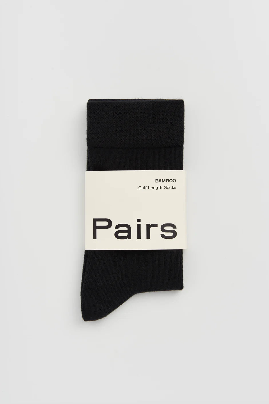 black bamboo socks by Pairs Scotland