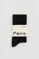 black bamboo socks by Pairs Scotland