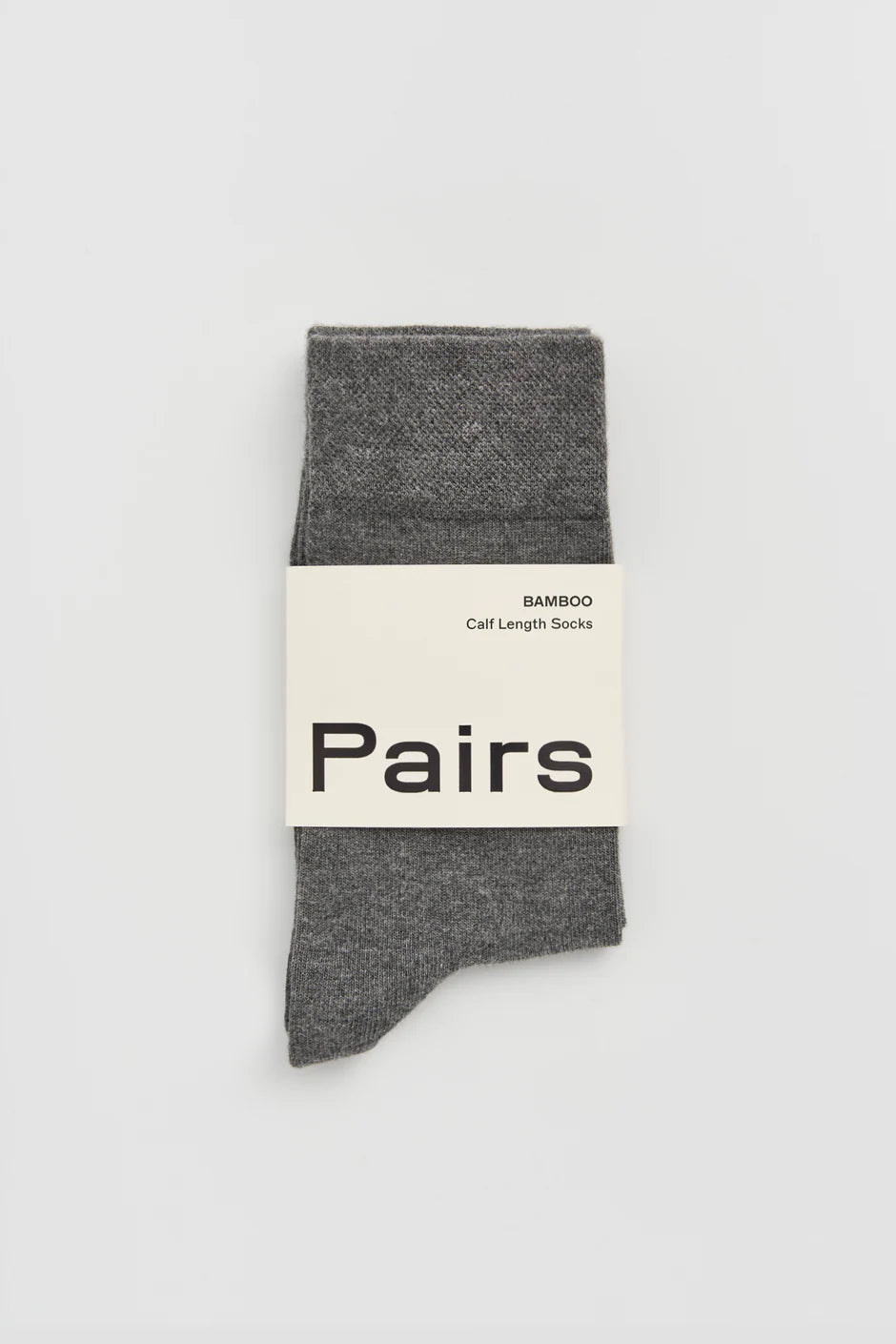 grey bamboo socks by Pairs Scotland