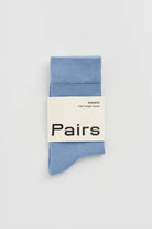 Sky blue bamboo socks by Pairs Scotland