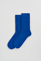 Royal blue bamboo socks by Pairs Scotland