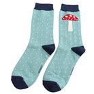 bamboo socks with toadstool design