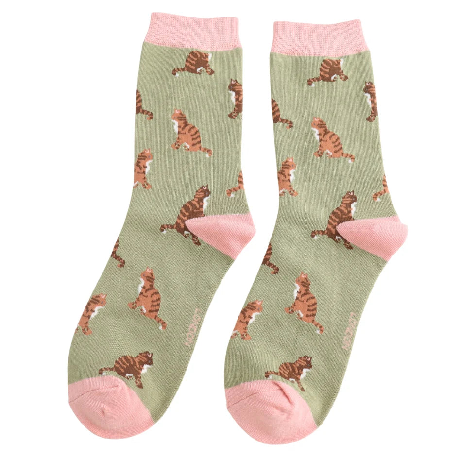 cat theme bamboo socks
