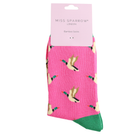 flying ducks bamboo socks in pink