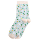 flower theme bamboo socks by Miss Sparrow
