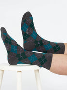 Argyle pattern bamboo socks by Thought
