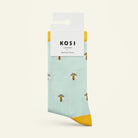 Bamboo socks with a bee print by Kosi