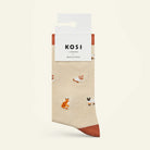 bamboo socks with a cat pattern by Kosi