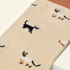 bamboo socks with a cat pattern by Kosi