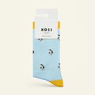 Bamboo socks with a penguin print by Kosi