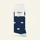Bamboo socks with a polar bear print by Kosi
