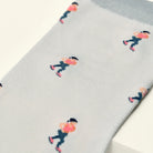 Bamboo socks with a runner print by Kosi