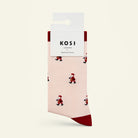 Bamboo socks with a Santa Claus print by Kosi