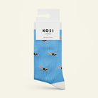 Bamboo socks with a swimmer print by Kosi