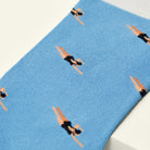 Bamboo socks with a swimmer print by Kosi