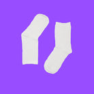 white bamboo school socks