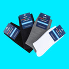 navy bamboo school socks